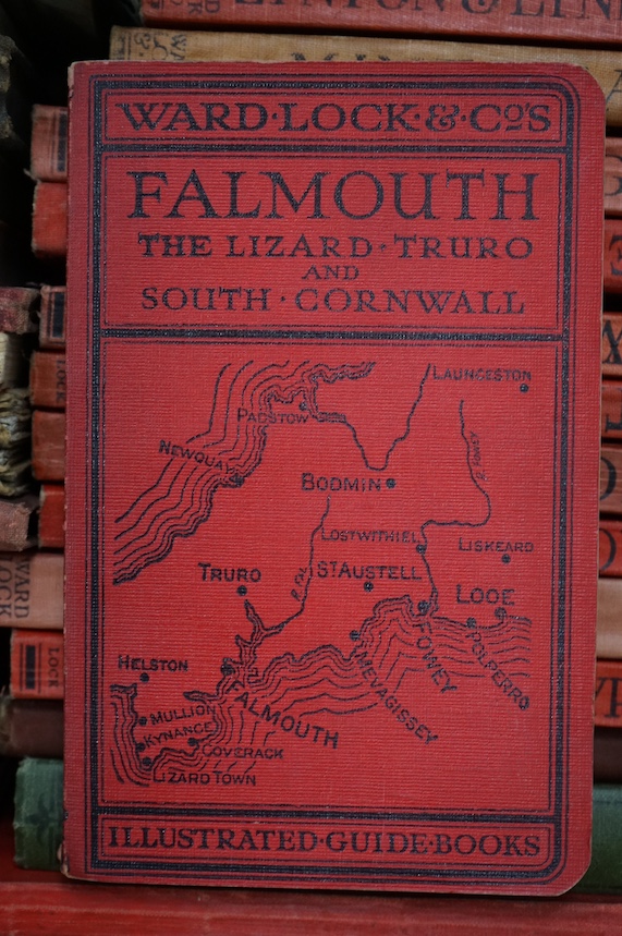 London Guidebooks- approx. 14, mostly original cloth, (ca.1880-1935); London Maps - approx. 11 mostly original wrappers/cloth, (ca.1900-1935); Sussex Maps - including Sussex: shewing all the Railways and Stations. colour